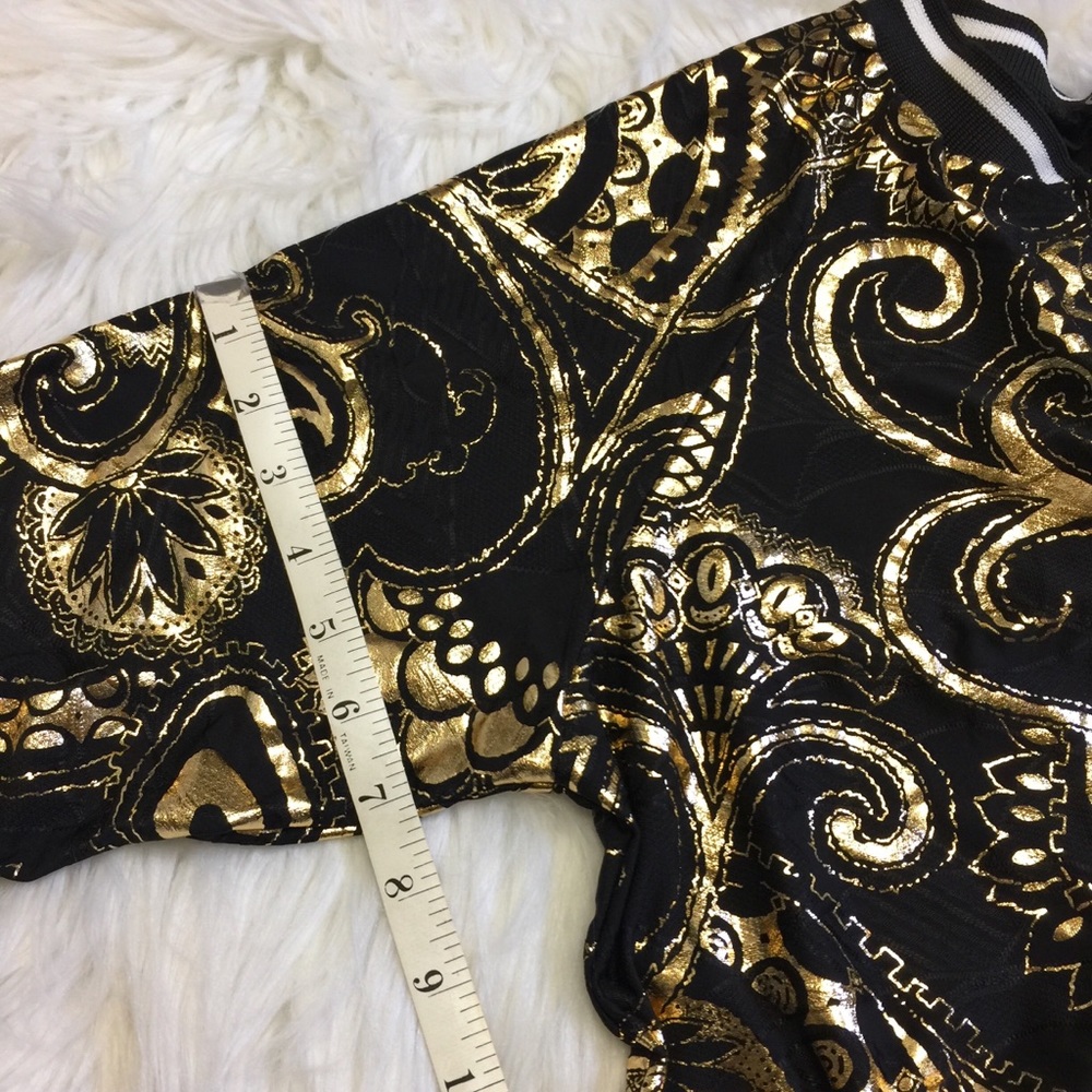 Cleo Unique Gold Pattern Black Jacket - image 6